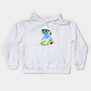 Cute Smurfcat Doodle Kids Hoodie